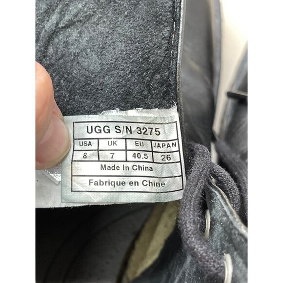 UGG Australia Leighton Chukka Desert Leather Boots Black 3275 Men\'s Size US 8 main image 7